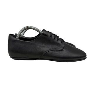 Fitflop ADEOLA Black Leather Lace-Up Derby minimalist shoes Women’s sz 9